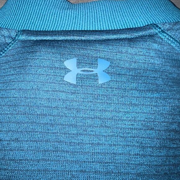 Under Armour Men's Teal Half Zip-Up Sweater Size Large - Picture 5 of 8